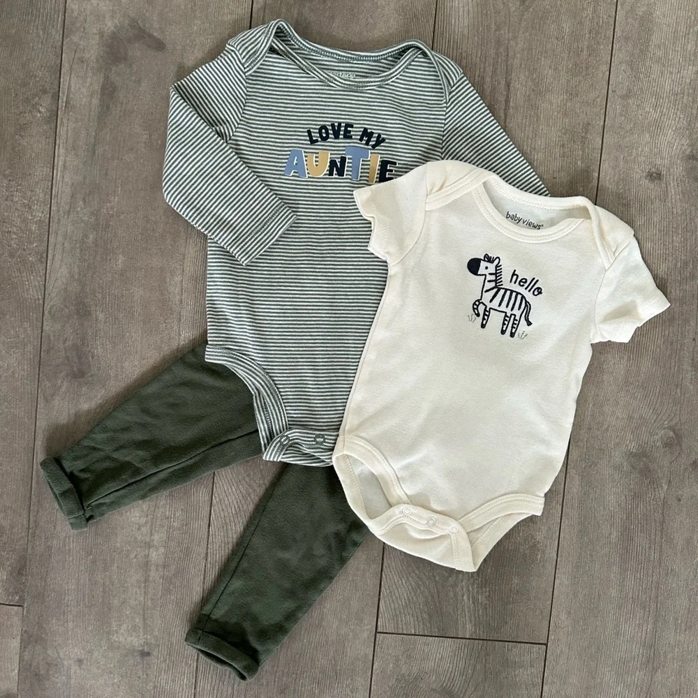 6 month baby boy 3 piecematching outfit sets clothes gerber Carter’s & baby view